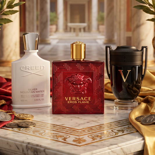 EROS FLAME, CREED SILVER, INVICTUS VICTORY